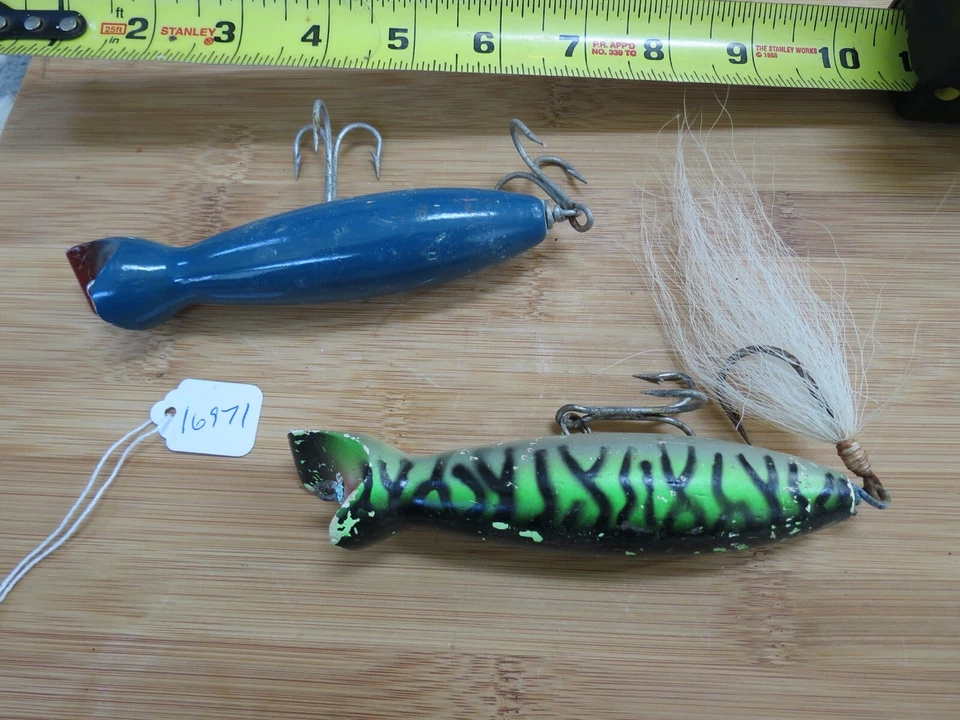 Señuelo de pesca Gibbs vintage (lote #16971) Foto 4 de 4