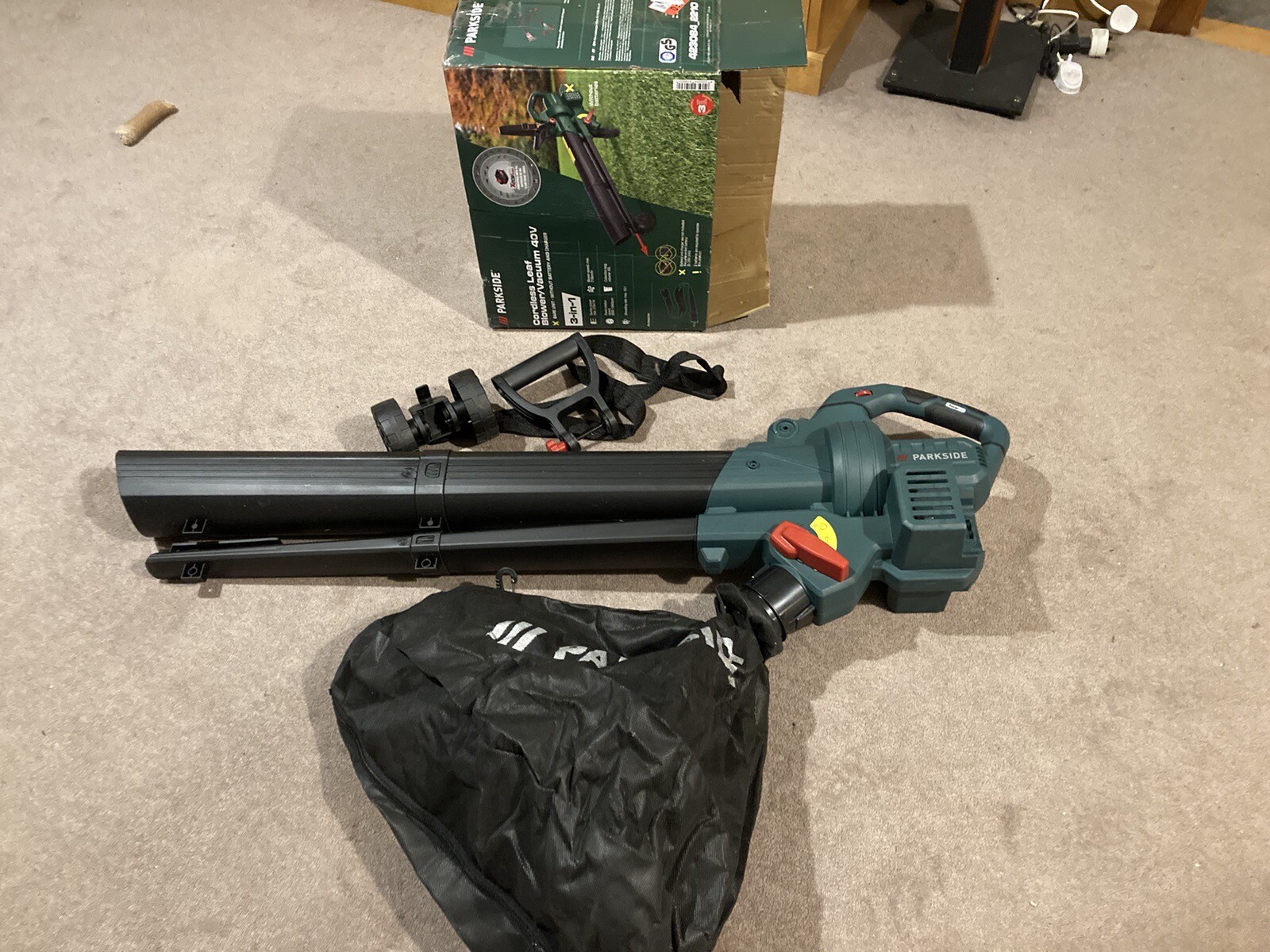 PARKSIDE CORDLESS LEAF BLOWER/VACUUM PLSBA 40Li A1 eBay