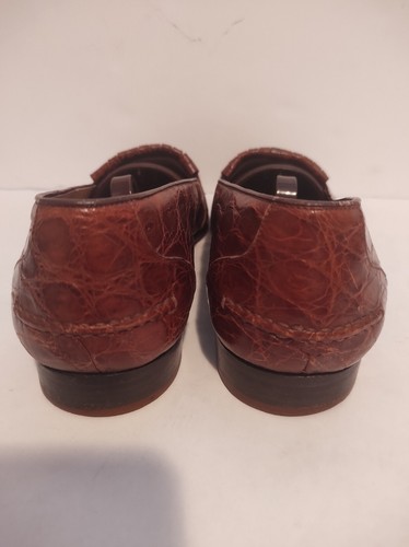 Cole Haan Bragano Crocodile Kiltie Tassel Loafers size 9 N - Picture 3 of 8