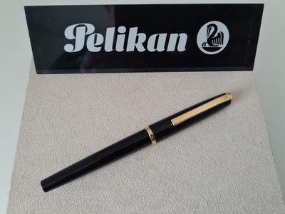Pelikan M480 ''EF''  Füllhalter Kolbenfüller schwarz vergoldete Feder 1973-1983