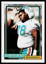 Richmond Webb, 1992 Topps, #650, Miami Dolphins,