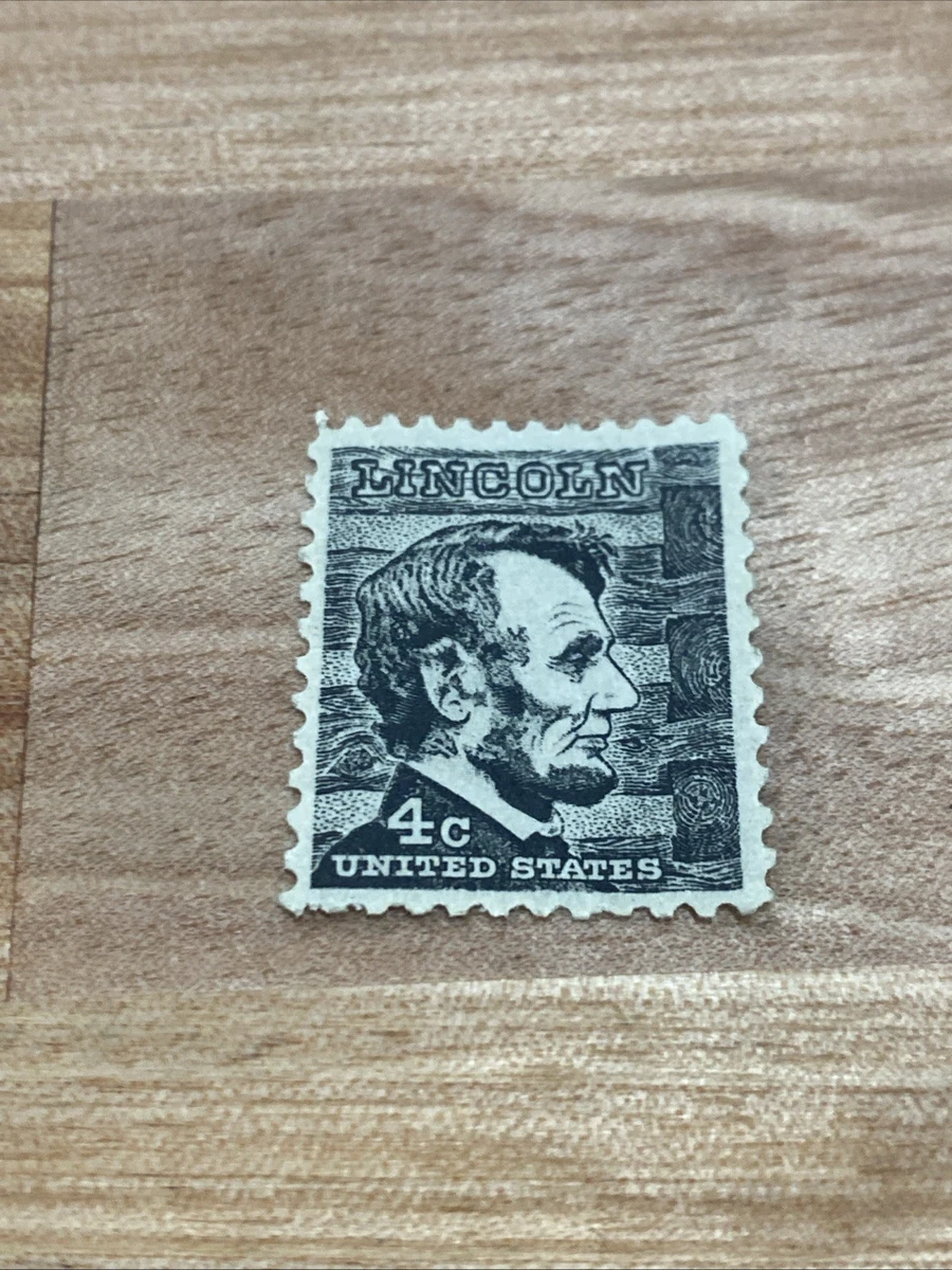 Abraham Lincoln 4 Cent Stamp In Unused Us Stamps (1941-Now) for