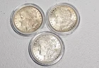 1878 1882 & 1883 (All Philadelphia) Morgan Silver Dollars AU/BU Great Value