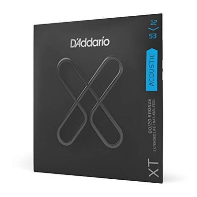 D'Addario Gitarrensaiten - XT 80/20 Bronze beschichtete Akustikgitarrensaiten -
