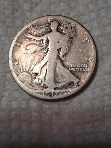 1917 Rev. D Walking Liberty Half Dollar In G To VG Condition In My Opinion. #426