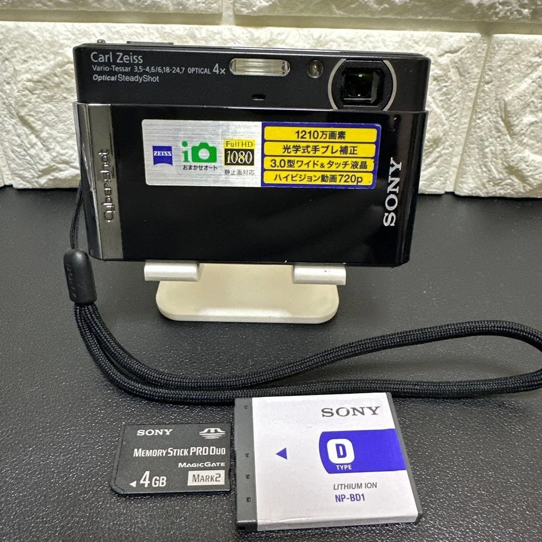SONY Cyber-shot DSC-T90 動作確認済　中古良品 Sony Cyber Shot DSC-T90 12.1MP Digital Camera Zeiss FOR PARTS