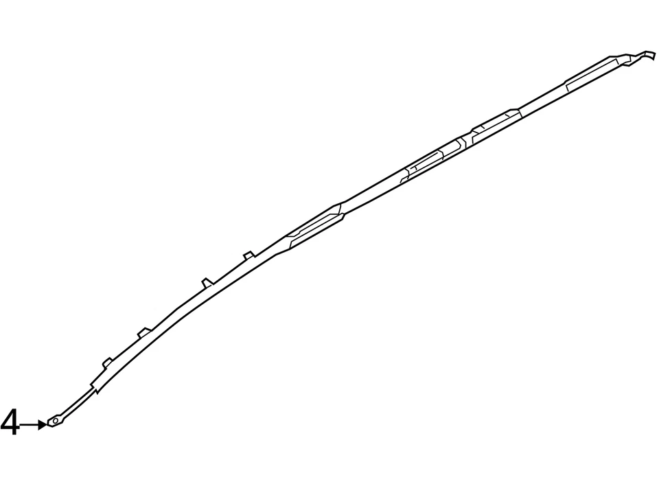 KIA SPORTAGE Driver Roof Curtain Airbag Air Bag US built 80410DW000 23 24 - Image 4 of 4