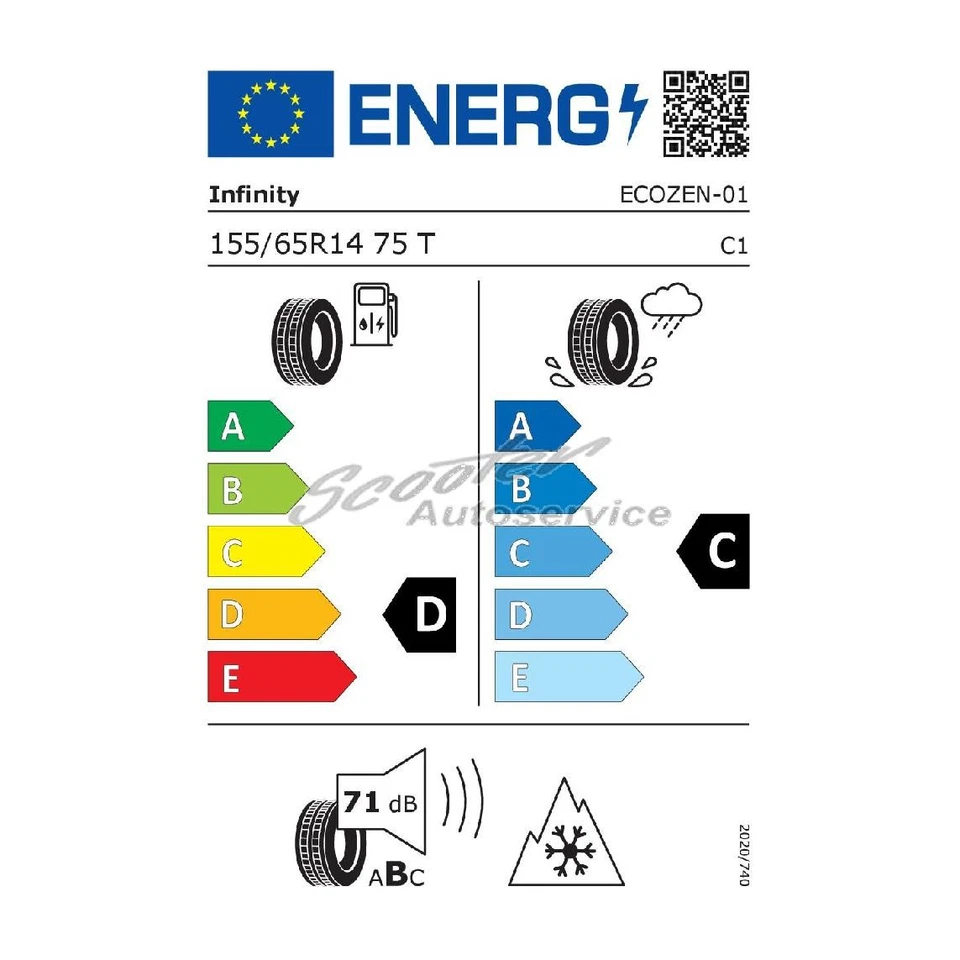 Winter-Reifen Infinity 155/65R14 75T EcoZen 3PMSF | 89540 - Bild 2 von 4