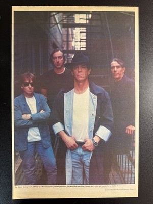 VELVET UNDERGROUND - NME PHOTO PAGE | 15X11'' 1993 PRESS ADVERT / POSTER L471