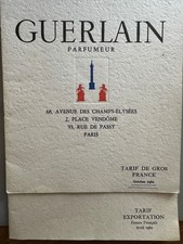 Catalogue boutique "Guerlaïn 1960 + 1962  complet, avec photos des gammes dans 1