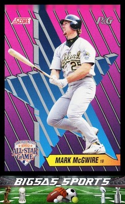 Mark McGwire 1992 Score Procter & Gamble #2 Oakland Athletics