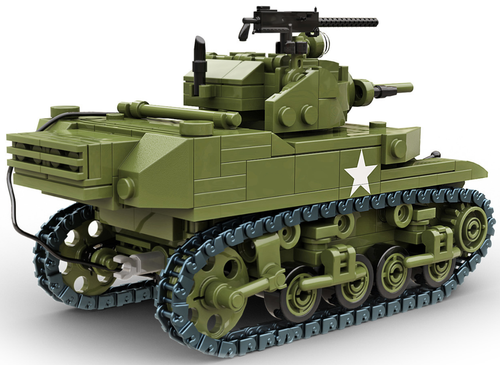 Buildarmy WW2 USA M5A1 Stuart Light Tank Brick Model Building Block 460pcs - Picture 4 of 5