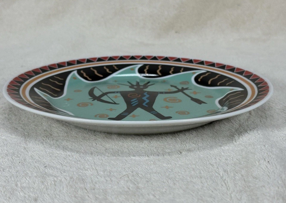 Охотничья тарелка юго-западные петроглифы рисунки декор керамика - Изображение 2 из 4