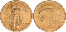 USA 20 Dollar Gold 1908 St. Gaudens vz-Prfr.   136287