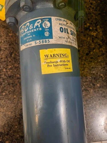 AC&R COMPONENTS S-5585 Refrigerant Oil Seperator 5/8" ODS 1/4” FL.