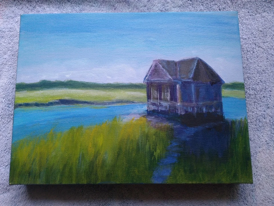 Pintura acrílica sobre lienzo Foto 4 de 4