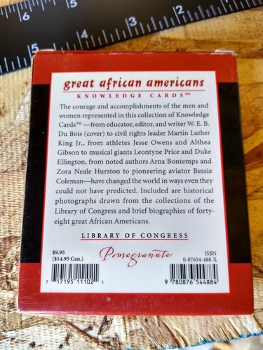 GREAT AFRICAN AMERICANS KNOWLEDGE CARDS By Pomegranate **BRAND NEW** - Picture 10 of 13