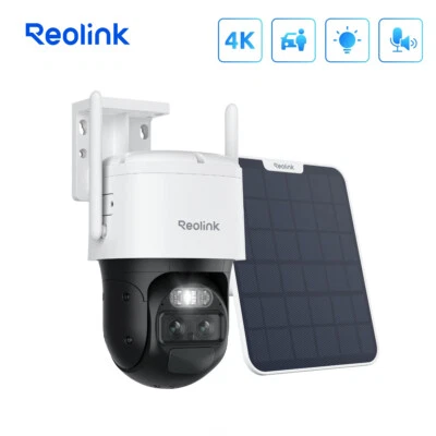REOLINK 4MP WiFi Battery Solar Security Camera PTZ Auto Tracking Two-Way Audio