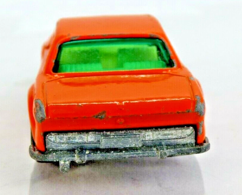 Matchbox BMW 3.0 CSL Lesney Superfast 45 Vintage Laranja Carro de Brinquedo Colecionável - Imagem 4 de 4