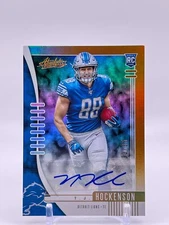 2019 Absolute Spectrum Orange /35 Auto SSP TJ Hockenson RC #137