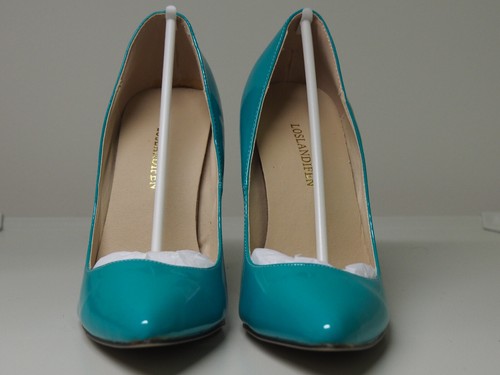 High Heel Pumps, Gr. 39, türkies, Absatz ca. 11 cm, NEU - Bild 7 von 8