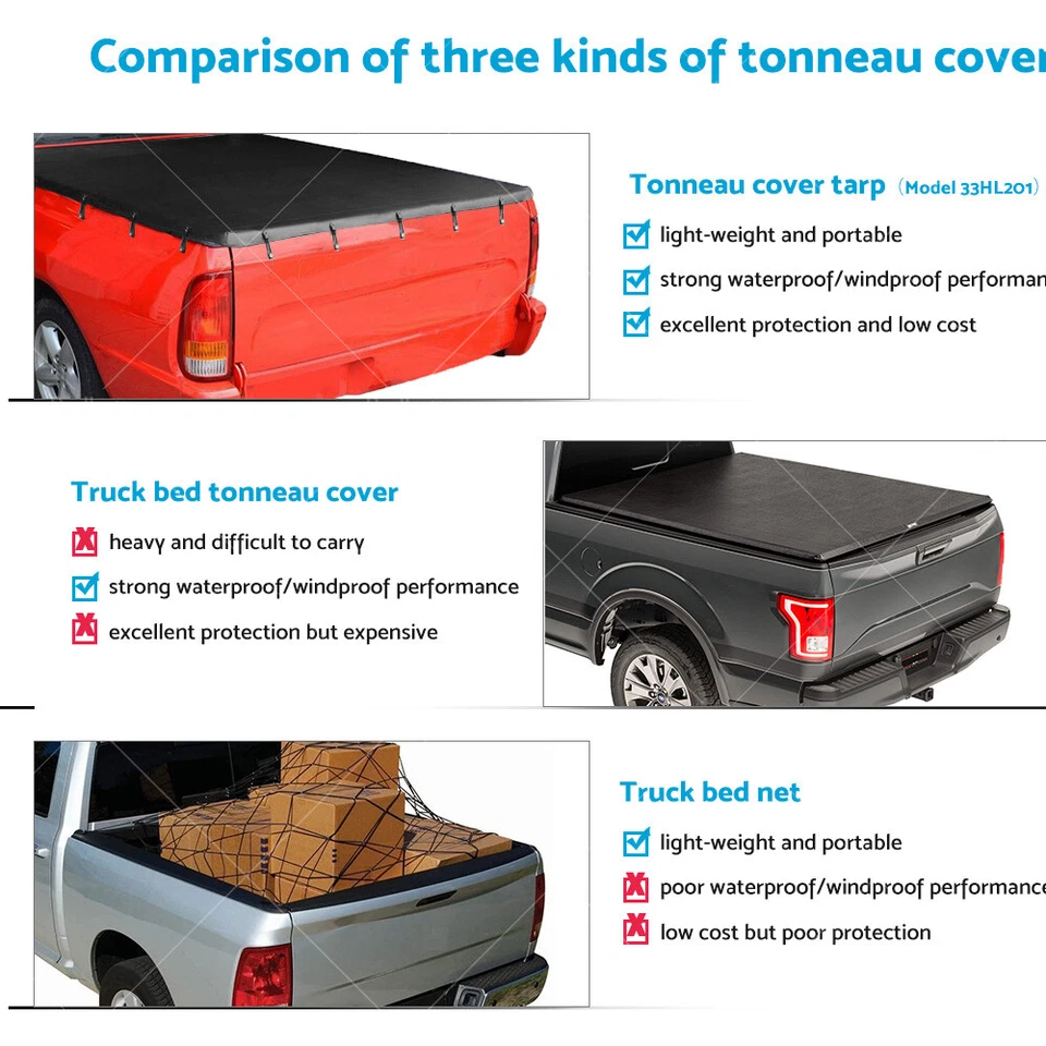 Tonneau Cover for Holden Commodore Ute VG VN VP VR 1990-Feb 2001 UV Protection - image 4 of 4