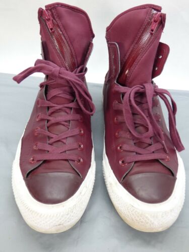 Converse MA-1 SE High Top Trainers Leather Burgundy Neoprene Sock Lunarlon   | eBay