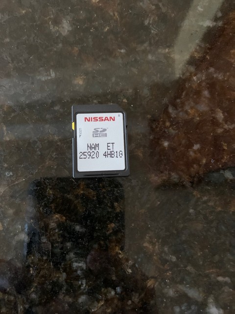 Nissan SD Navigation Card EBay