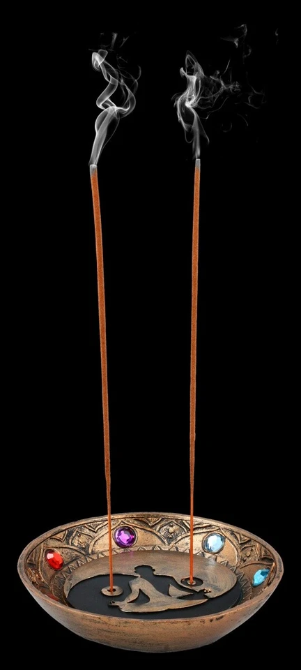 Räucherstäbchenhalter Schale - Chakra - Feng Shui Räucherwerkhalter Deko