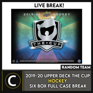 2019-20 UPPER DECK THE CUP HOCKEY 6 BOX (FULL CASE) BREAK #H1072 - RANDOM TEAMS