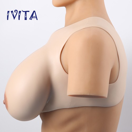H Cup Silicone Breast Forms False Busts Breasts Vest Style Realistic Boobs Bras - 第 2/12 張圖片