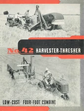 IH McCormick Deering No. 42 Harvester Thresher Brochure 4-Foot Combine Pull-Type