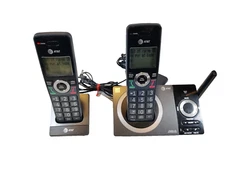AT&T CL82219 2 Handset Answering System Telephone Cordless Landline 2018