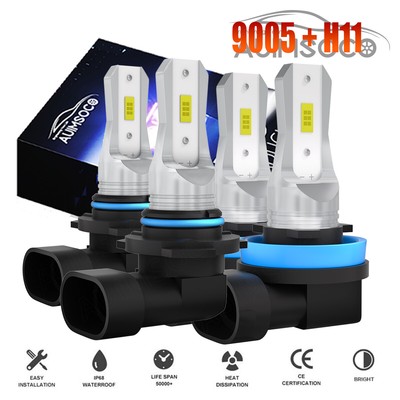 For Toyota Sienna 2011-2020 LED Headlight High Low Beam Bulbs 6000K Kit White