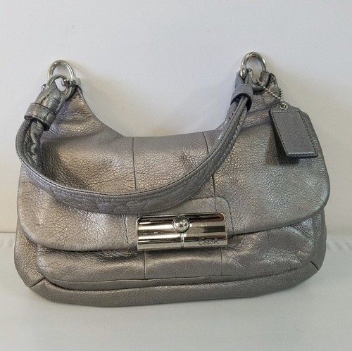 AUTHENTIC COACH KRISTIN SILVER HOBO BAG NO. 16931