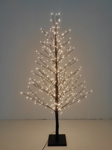 3.9 Ft/5.8 Ft Black Birch Tree W/LED Lights Indoor Christmas Tree Decor - Picture 3 of 12