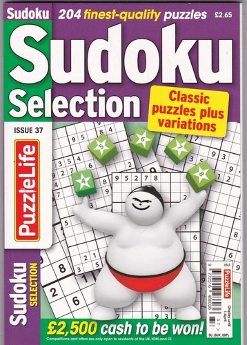 SUDOKU BOOK SELECTION PUZZLE MAGAZINE ISSUE 37 203 PUZZLES NEW - 第 3/3 張圖片