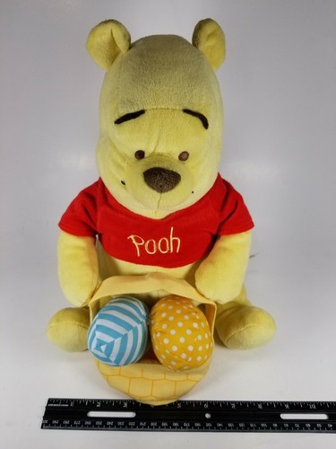 "Cesta de huevos para bebé Winnie the Pooh de peluche animal de peluche de Disney de 12" - Imagen 8 de 12