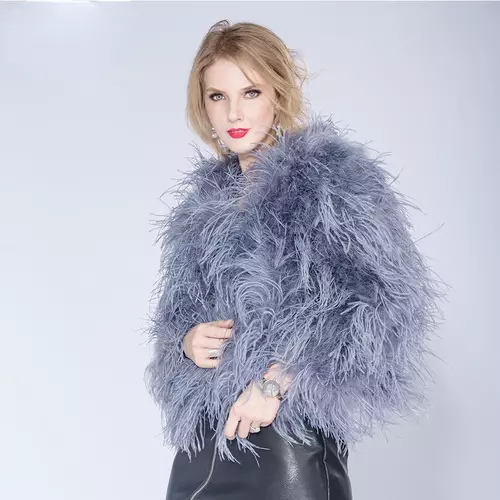 Ostrich fur coat hotsell