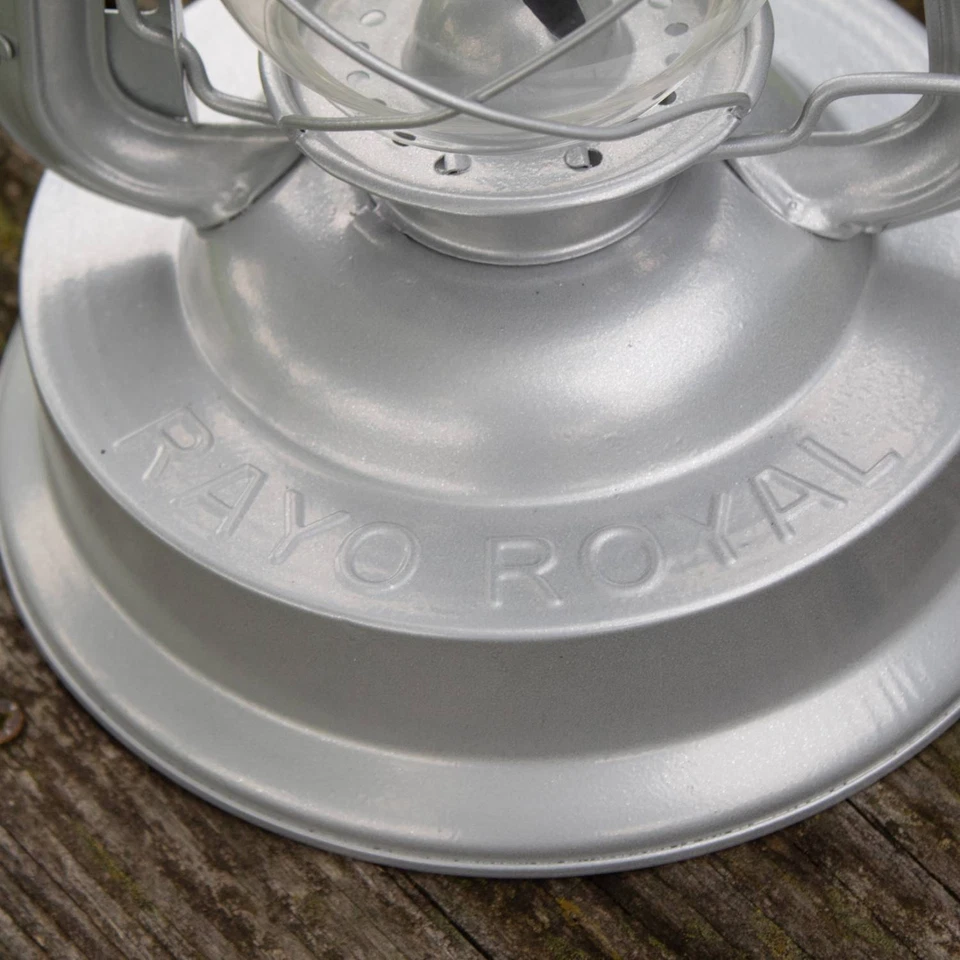 Linterna de queroseno Rayo Royal lámpara de interior/exterior, 11 pulgadas de acero galvanizado, plateada Foto 4 de 4