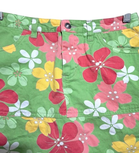 Floral Fringe Denim Skort Skirt Girls Size 16 by Copper Key - Picture 2 of 9