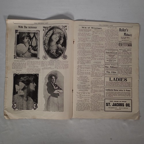 Western Lady Magazine V 2 1906 Portland Women's Vintage Advertising & Articles - Imagen 5 de 6