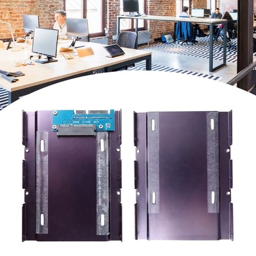 Desktop PC SSD Mounting Frame 2.5" to 3.5" Aluminum Drive Bay Conversion Kit - Afbeelding 2 van 10