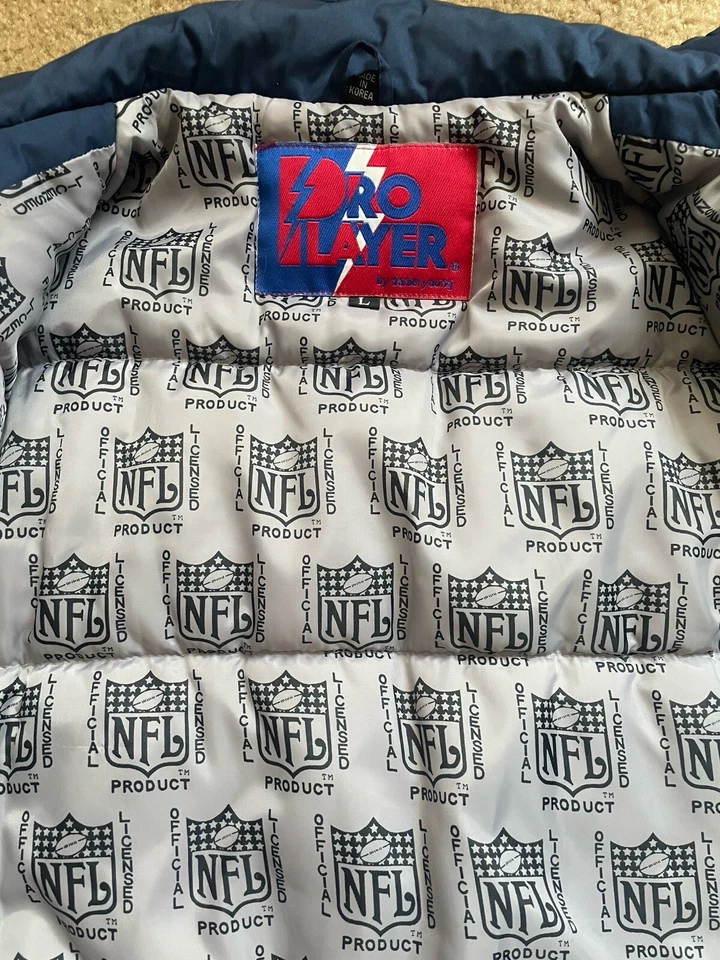 Chaqueta acolchada Daniel Young del jugador profesional de los Dallas Cowboys de los 90 de colección Foto 4 de 4