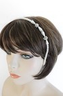Women Headband Bridal Fashion Jewelry Ivory Pearl Beads Hair Accessories Bridal 