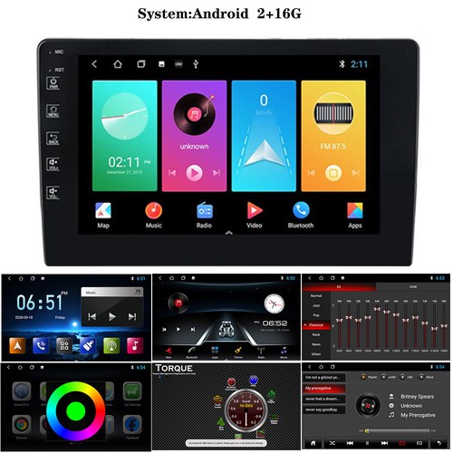 10" Car Radio Stereo Android Auto CarPlay IPS DSP IPS BT GPS ID3 USB Wifi Touch - Foto 10 di 12