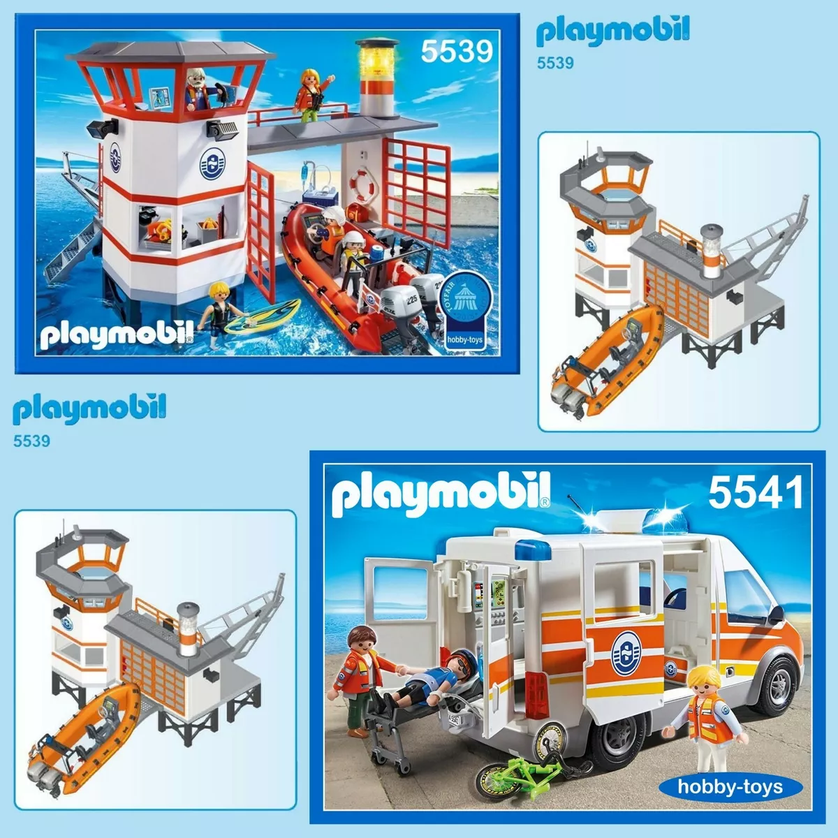 Playmobil * 5539 Harbour Coast Guard / 5541 Ambulance * SPARE PARTS SERVICE  *