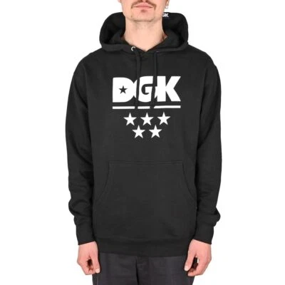 DGK Sudadera Tipo Hoodie Pullover Hombre Negro Algodón AW24 Skate M L XL - Imagen 1 de 4