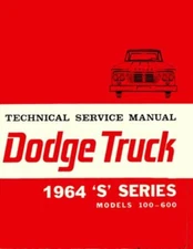 1964 Dodge Truck Shop Service Repair Manual Book Engine Drivetrain Wiring Guide