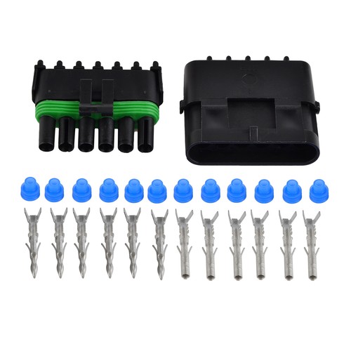 Weather Pack 6 Pin Sealed Connector Kit 16-14 1 Complete Kits 70406 12020926 - Picture 1 of 6